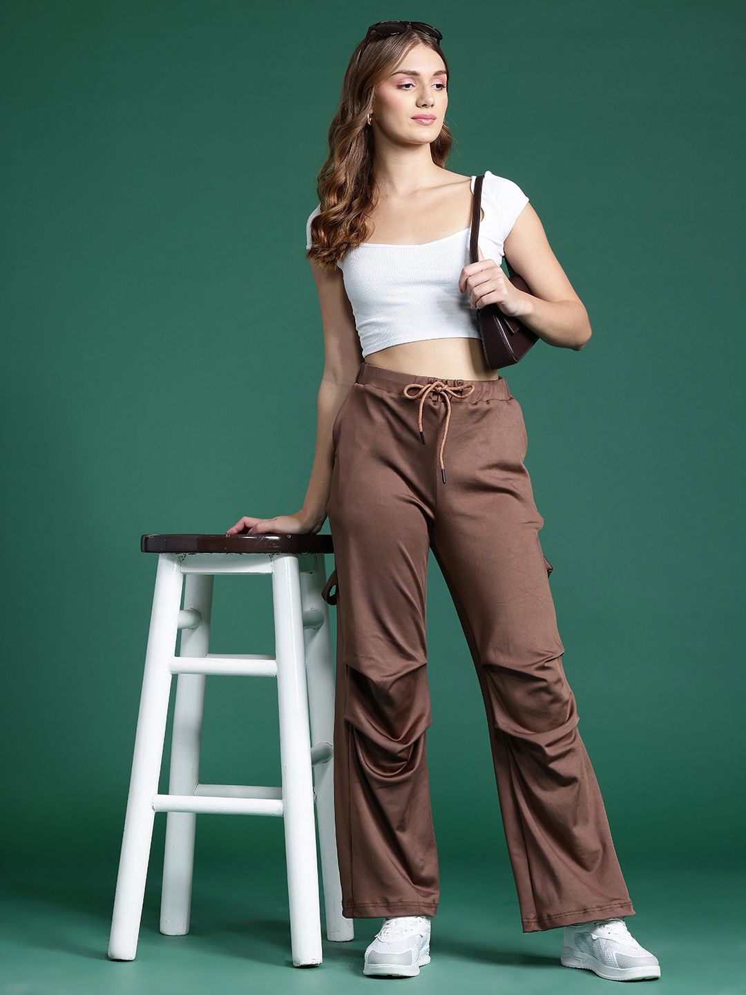 DressBerry Women Loose Fit Mid-Rise Trousers