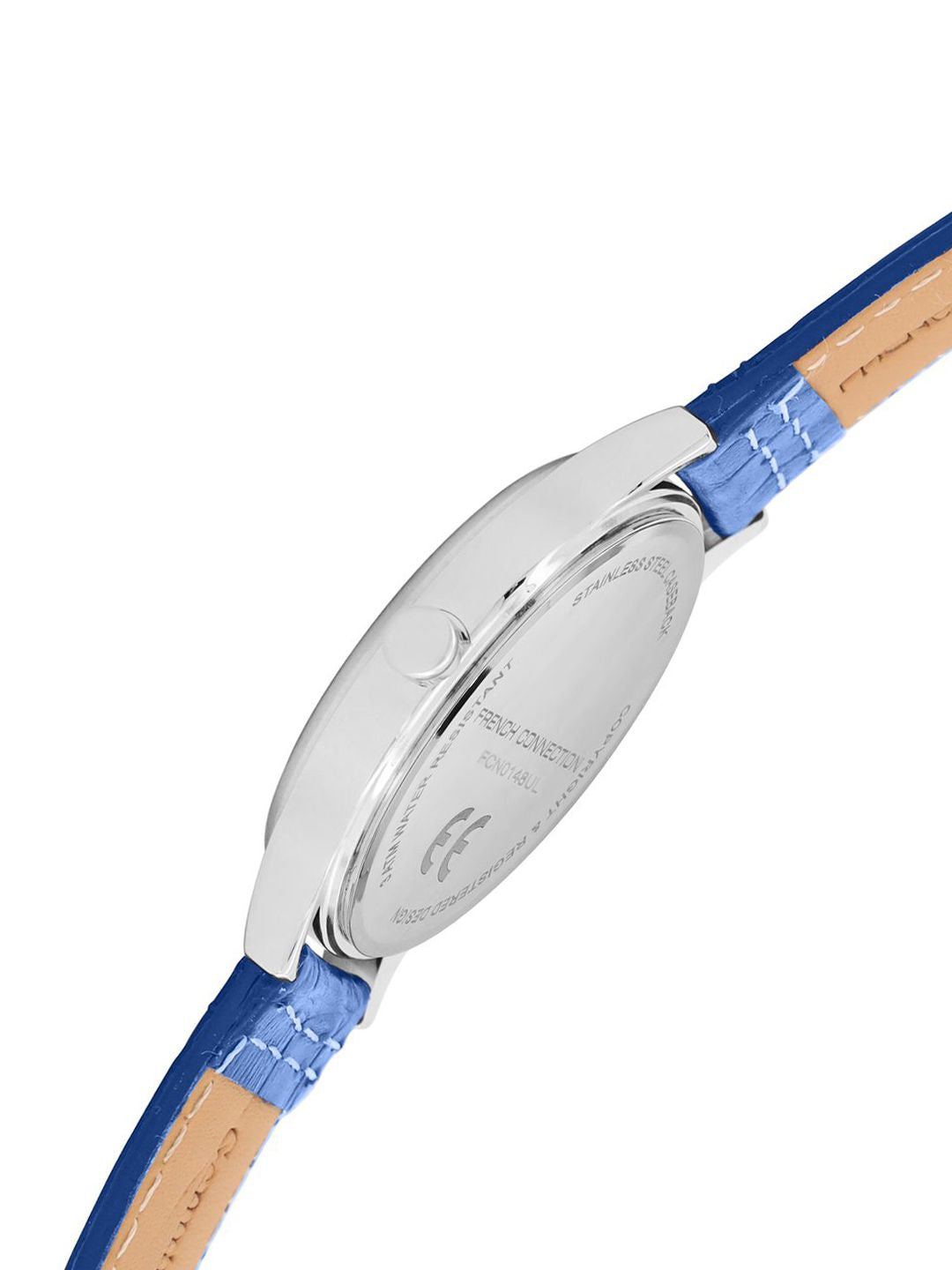 French Connection Men Embellished Dial & Leather Analogue Watch FCN0148UL