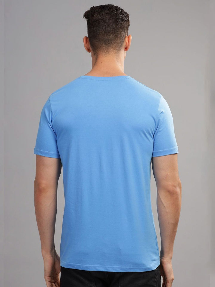 ADRO Men Typography Printed Raw Edge T-shirt