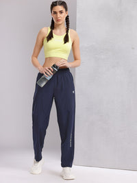 HRX by Hrithik Roshan Women Typography Print Mid-Rise Running Track Pants