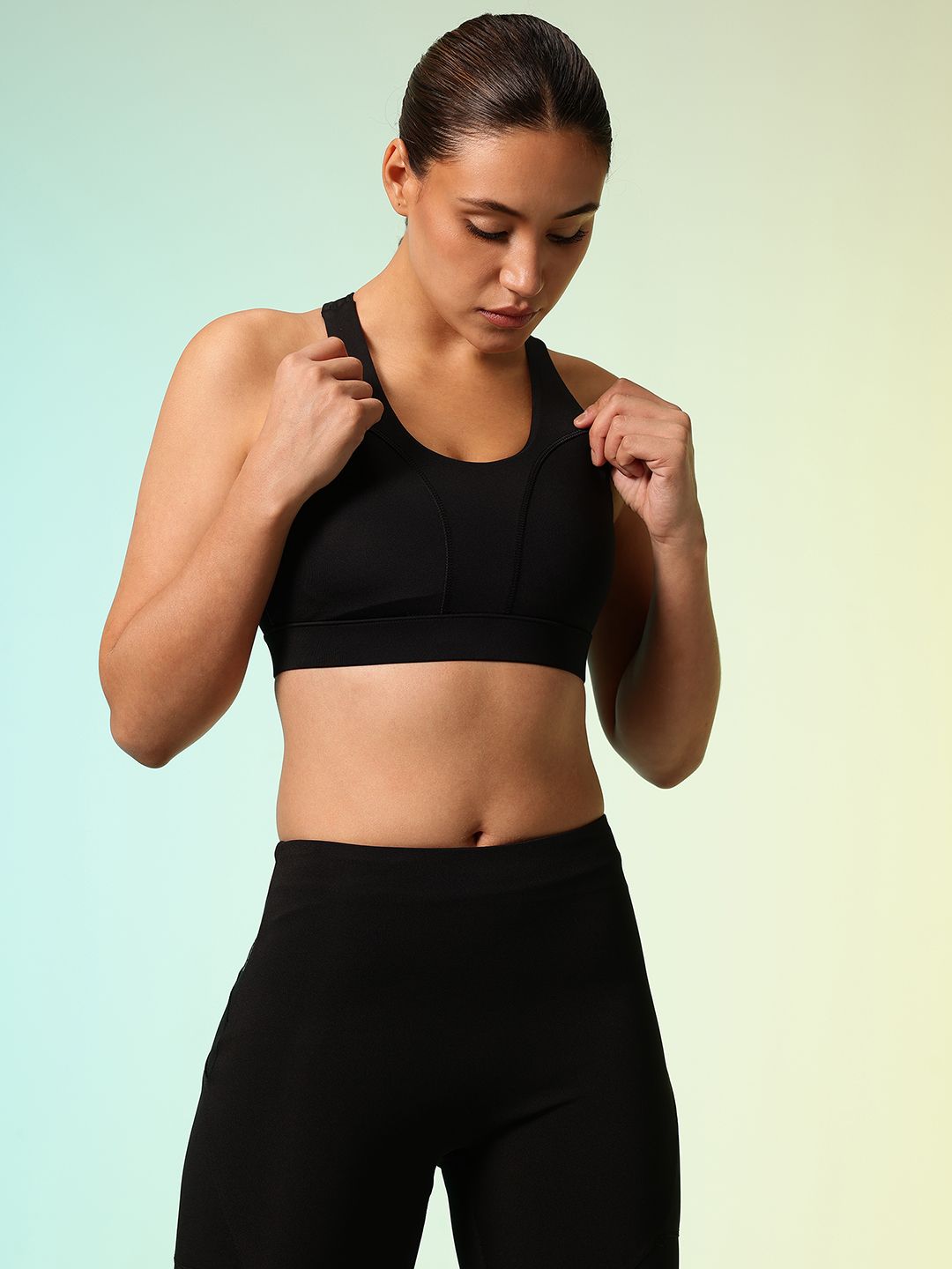 HRX by Hrithik Roshan Active Goddess Rapid-Dry Padded Training Bra HR_SS25_W_BA_KT125_03_A