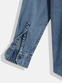 Monte Carlo Boys Solid Chambray Smart Fit Shirt
