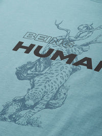 Being Human Pure Cotton Graphic Printed Casual T-shirt