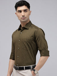 Park Avenue Slim Fit Floral Printed Formal Shirt