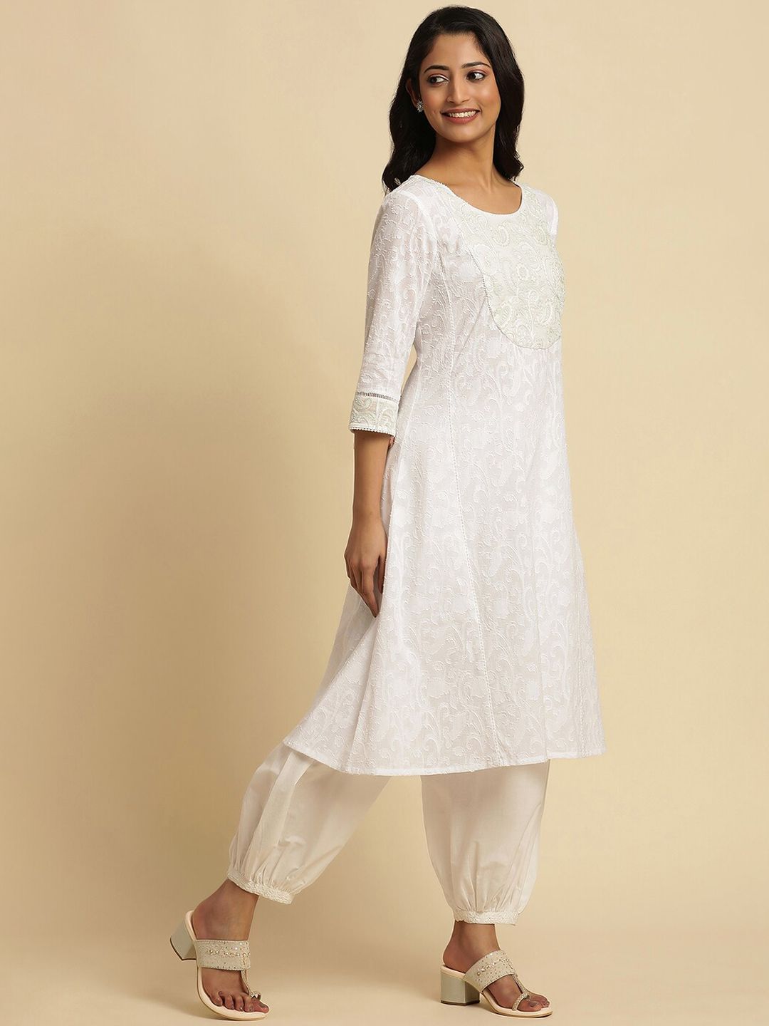 W Straight Cotton Kurta