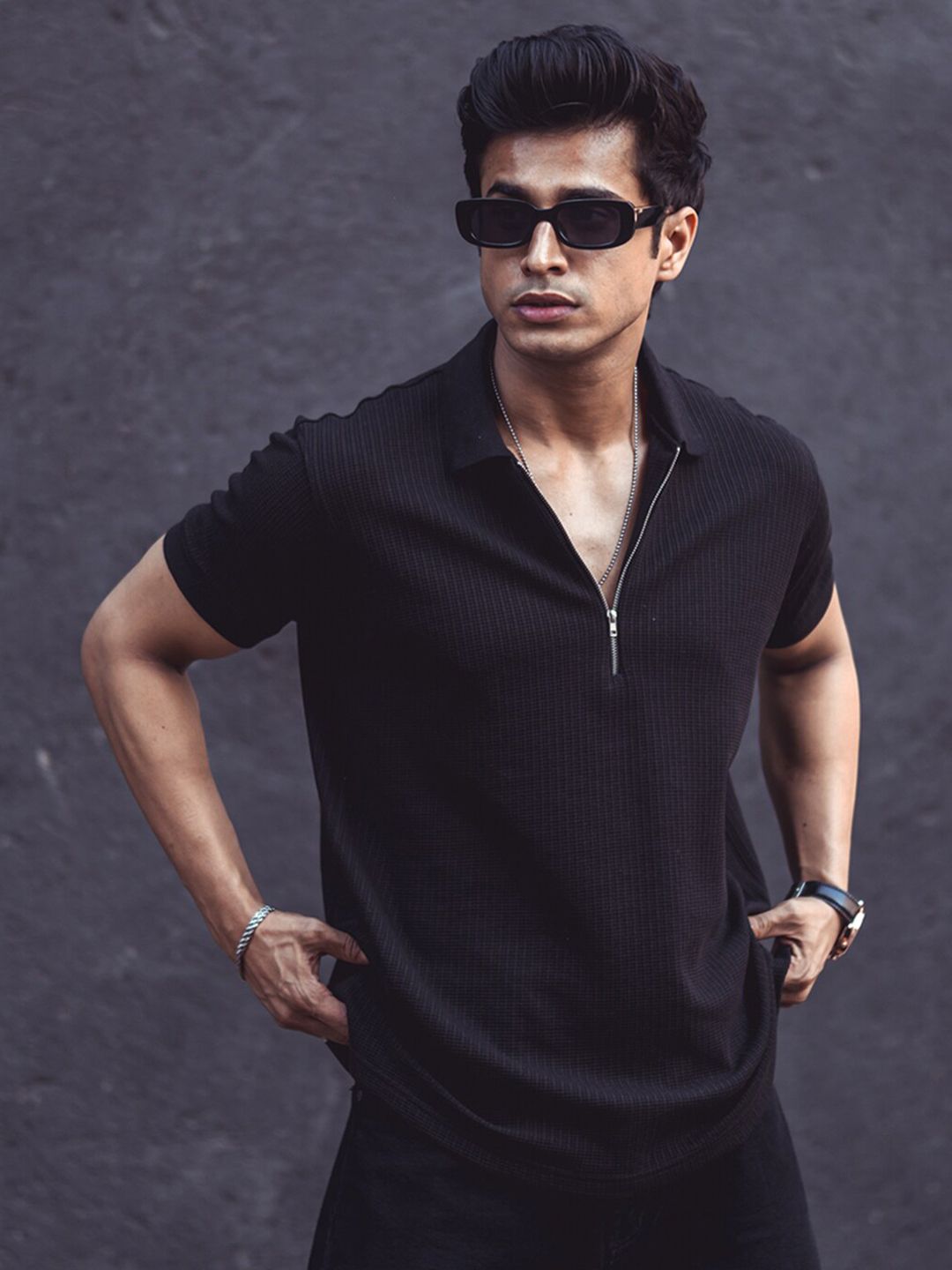 Powerlook Henley Neck Long Sleeves Cotton T-shirt