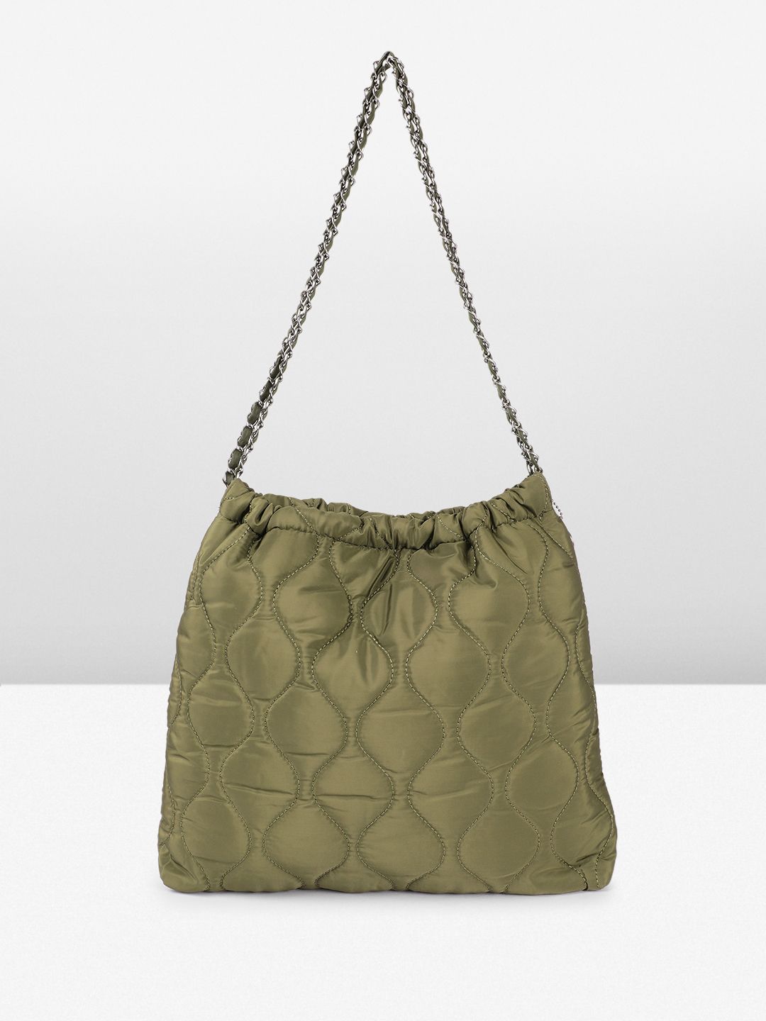 DressBerry Structured Quilted Shoulder Bag with Pouch