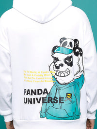 HIGHLANDER Kung Fu Panda Printed Oversized Hooded Sweatshirt