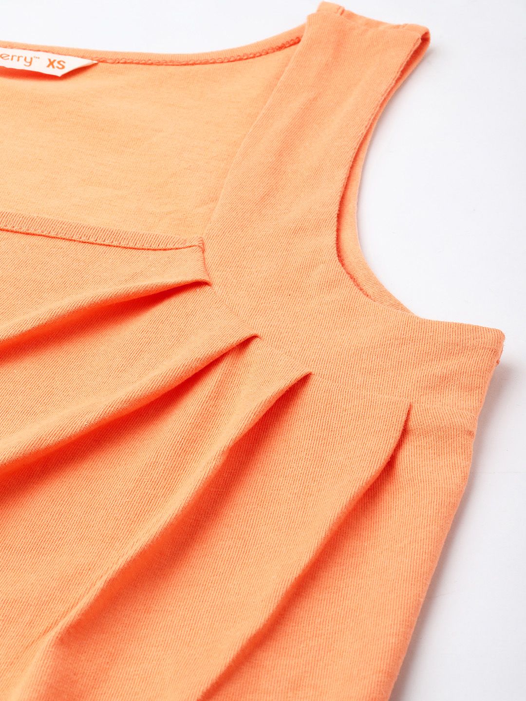 DressBerry Brighten Up Twist Pleated Detail Sleeveless Top