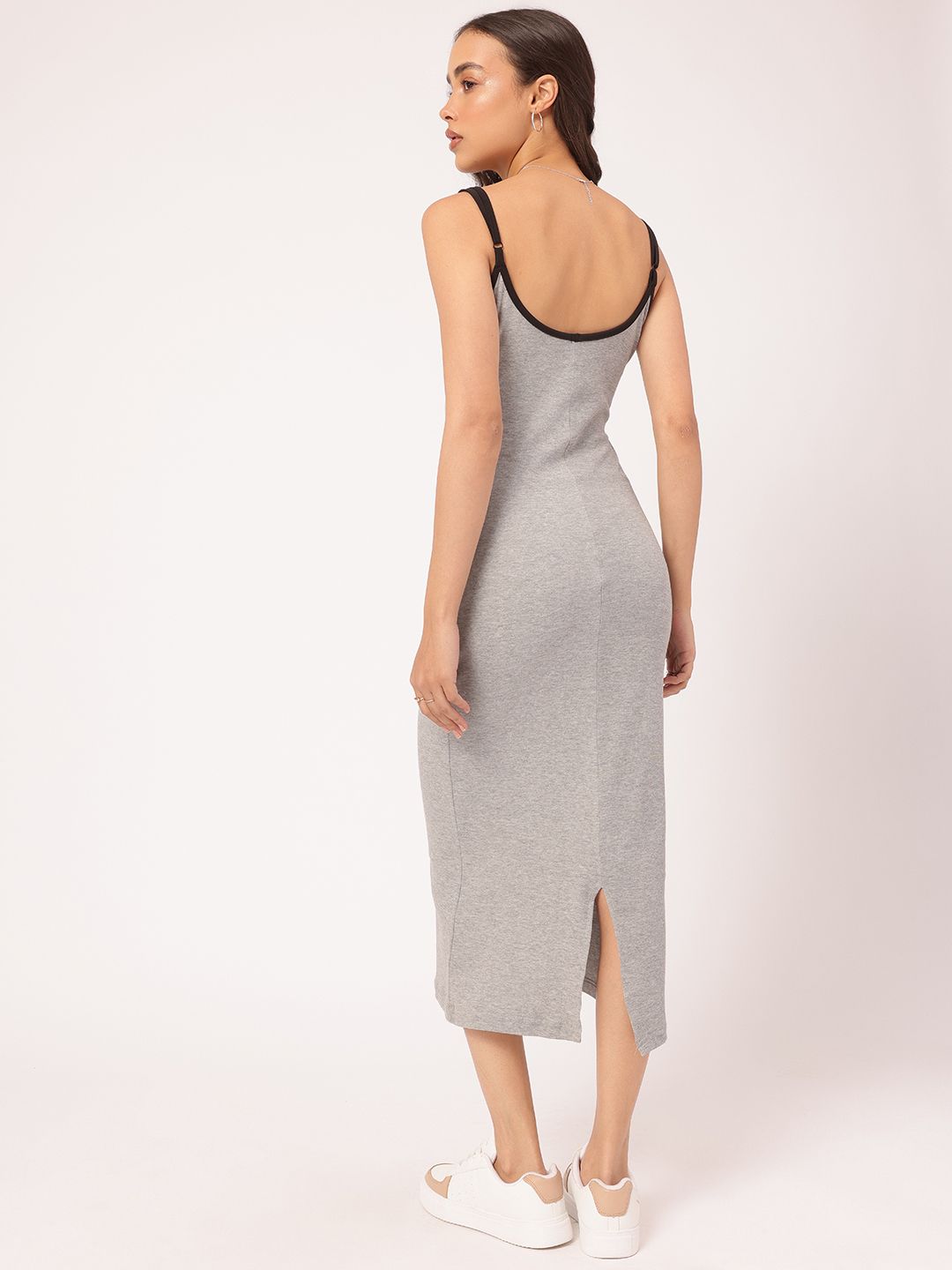DressBerry Hot Girl Summer Cut-Out Knit Midi Dress