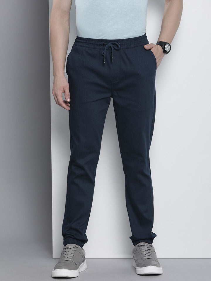 The Indian Garage Co Men Solid Slim Fit Joggers