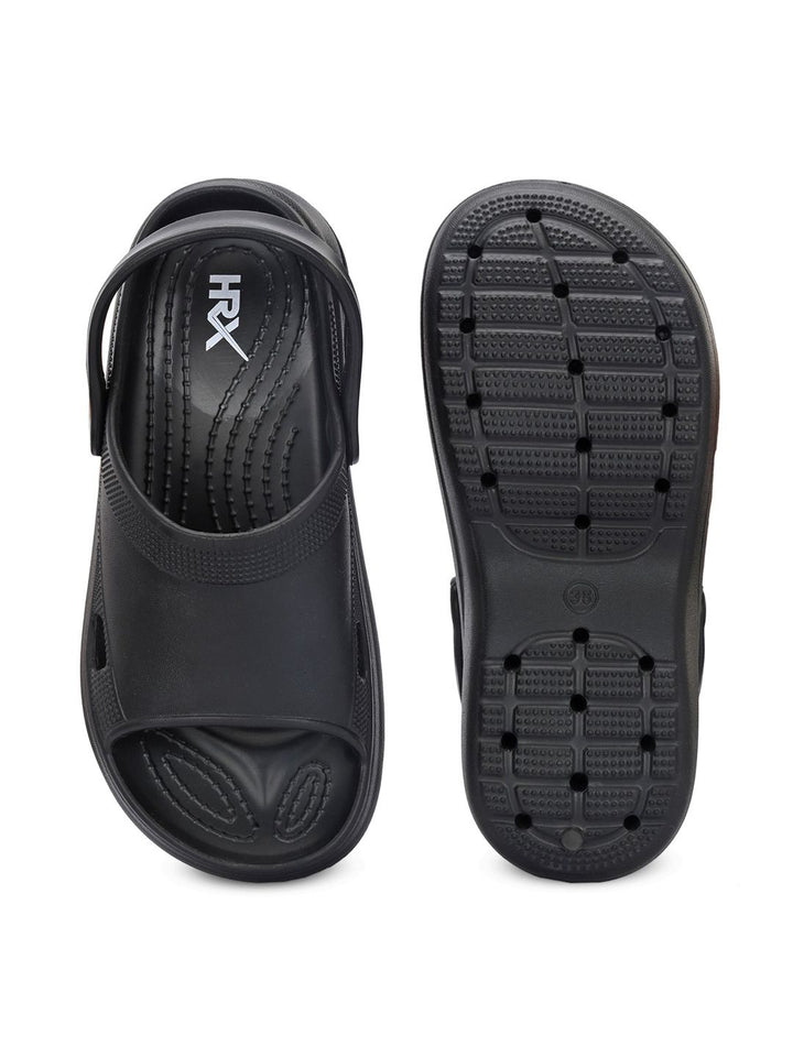 HRX by Hrithik Roshan Women Black Rubber Slip-On