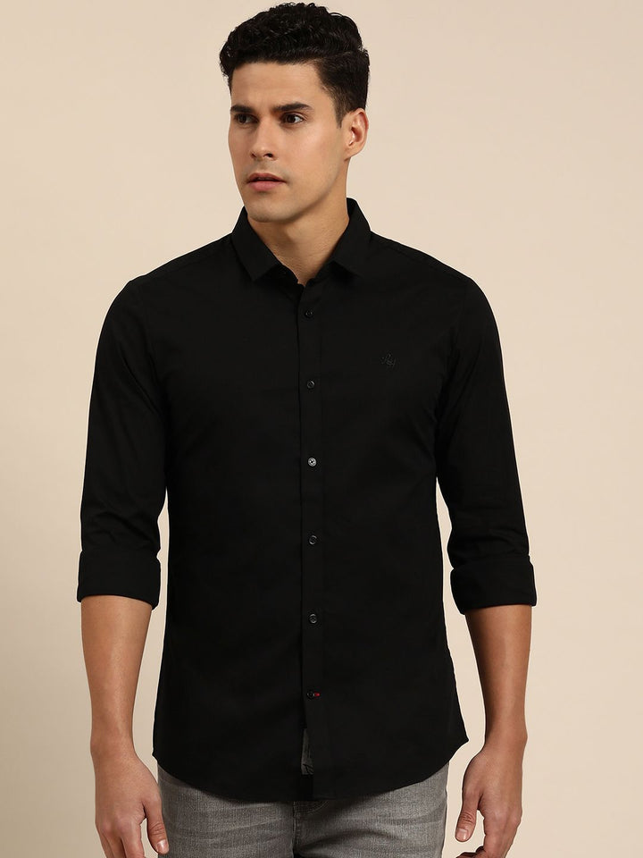 Being Human Men Solid Slim Fit Casual Shirt