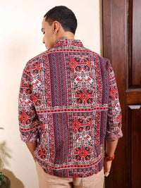 The Indian Garage Co Men Regular Fit Indie Printed Resortwear Shirt