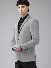 Park Avenue Notched Lapel Collar Single Breasted Slim Fit Formal Blazer