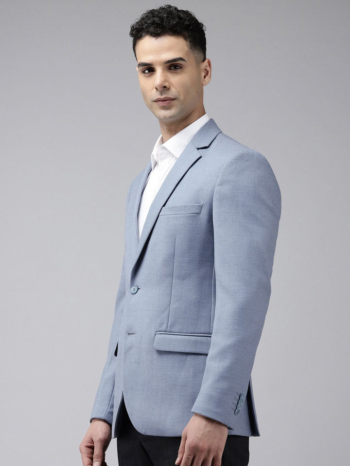 Park Avenue Notched Lapel Single Breasted Slim Fit Formal Blazer
