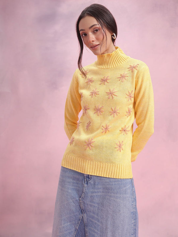 DressBerry Floral High Neck Pullover