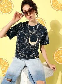 DILLINGER Pure Cotton Printed Oversize T-shirt