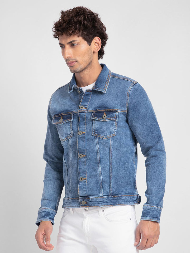 SPYKAR Men Pure Cotton Denim Jacket