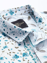 The Indian Garage Co Men Slim Fit Floral Opaque Printed Shirt