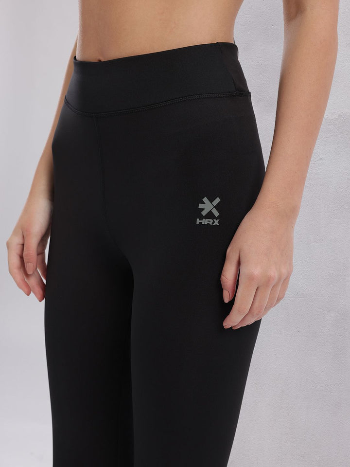 HRX by Hrithik Roshan Brand Logo Detail Rapid-Dry Cropped Lifestyle Tights