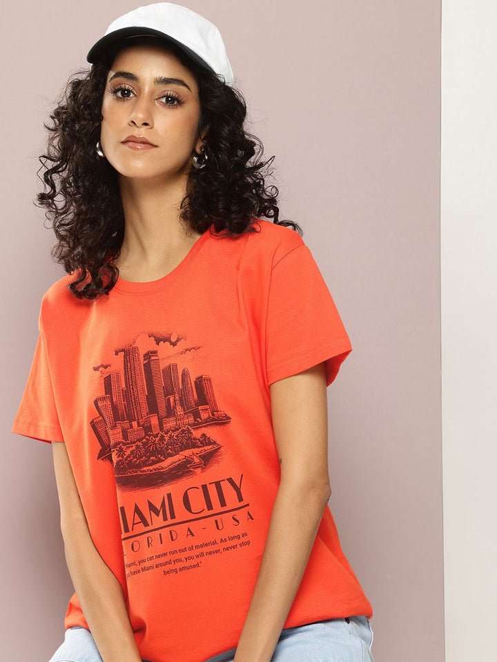 DILLINGER Printed Pure Cotton Boxy T-shirt