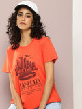 DILLINGER Printed Pure Cotton Boxy T-shirt