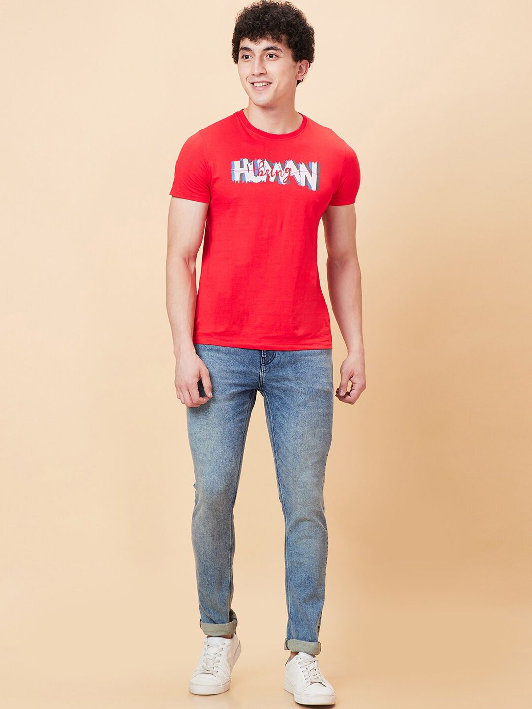 Being Human Men Slim Fit Heavy Fade Clean Look Stretchable Jeans