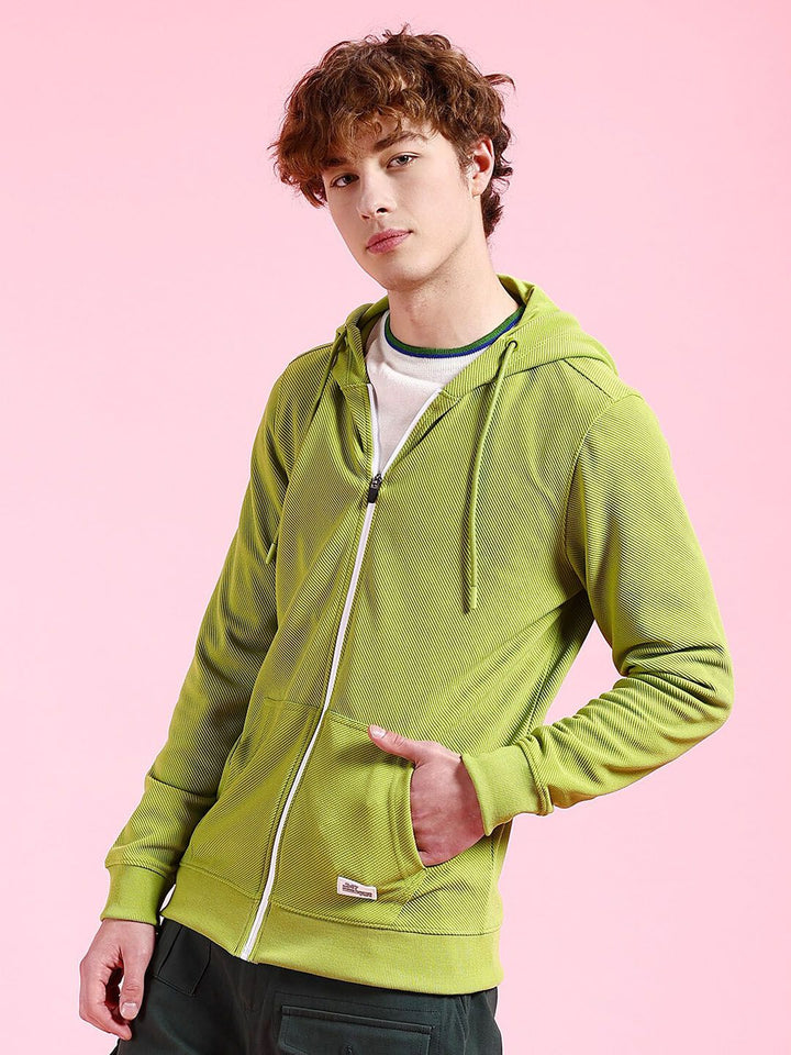 The Indian Garage Co Long Sleeves Hood Zipfront Sweatshirt
