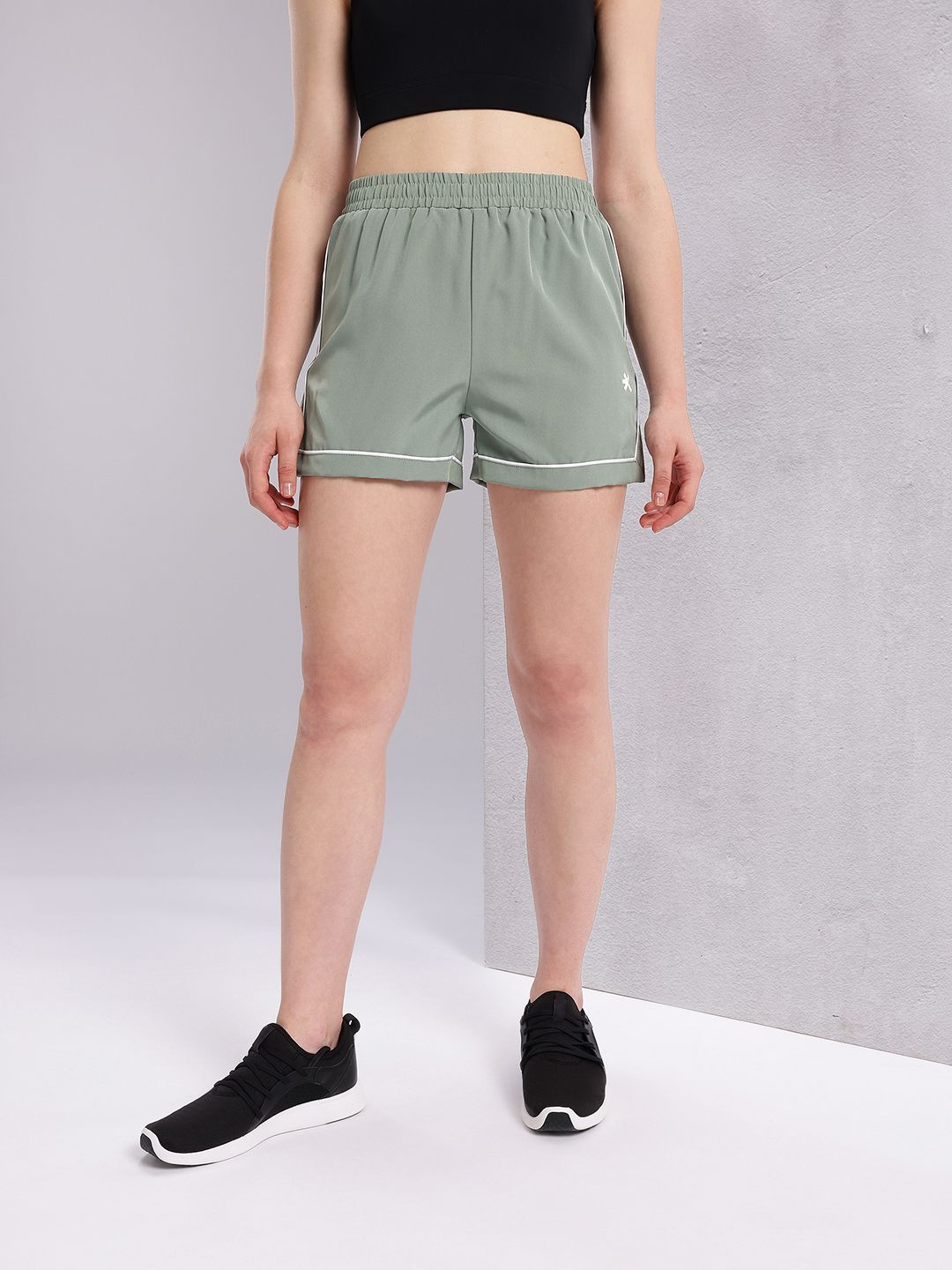 HRX by Hrithik Roshan Women Contrast Piping Running Shorts