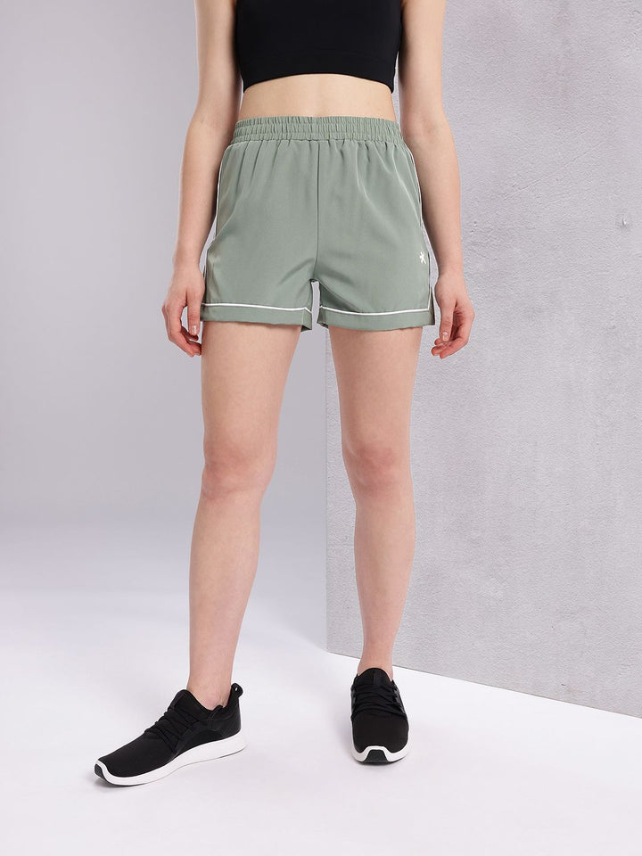 HRX by Hrithik Roshan Women Contrast Piping Running Shorts