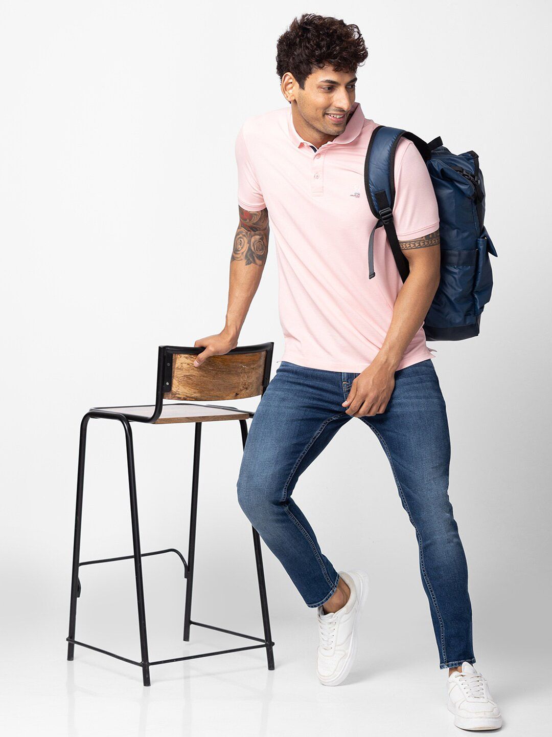 SPYKAR Men Cotton Polo Collar T-shirt