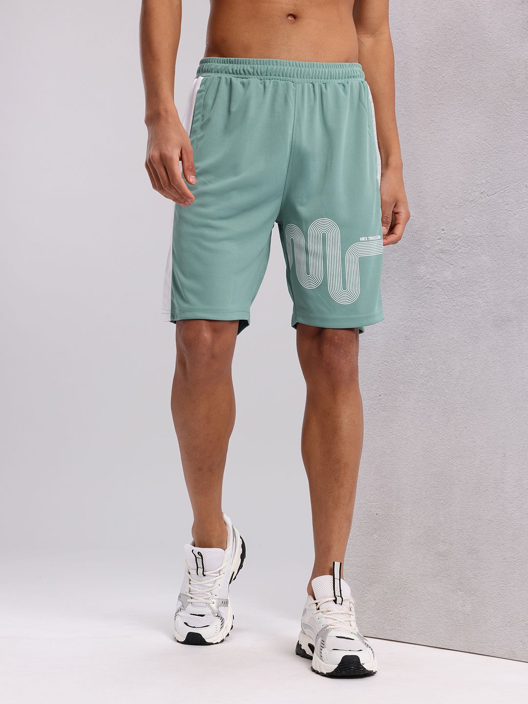 HRX by Hrithik Roshan Men Printed Reflective Rapid Dry Running Shorts