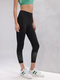 HRX by Hrithik Roshan Brand Logo Detail Rapid-Dry Cropped Lifestyle Tights