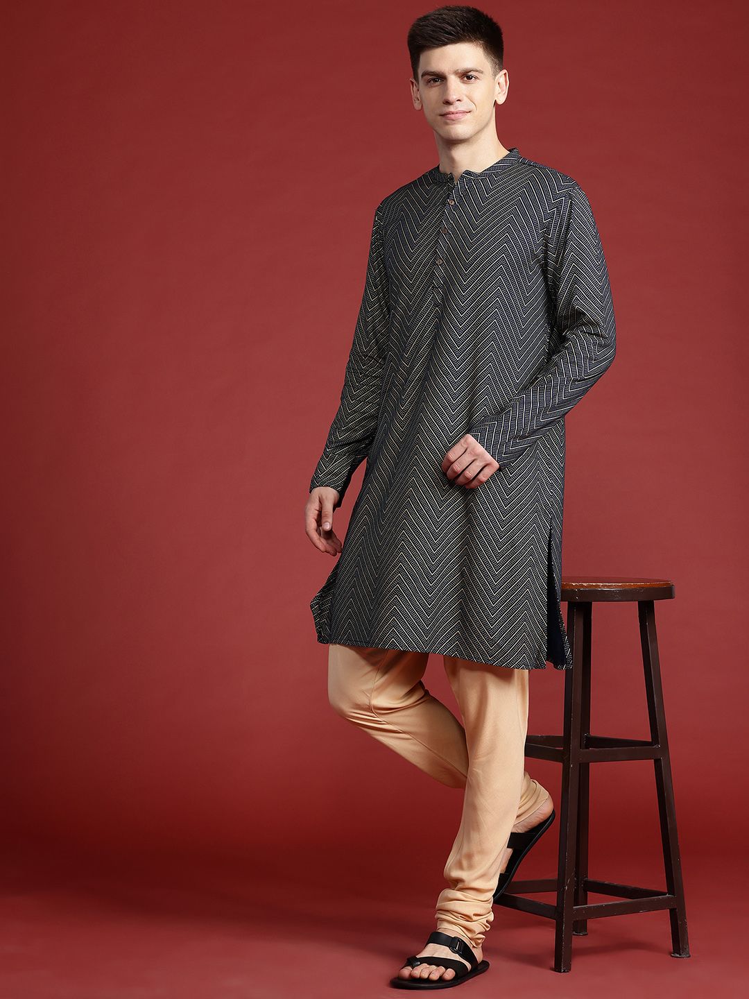 Anouk dicetak kurta biasa dengan seluar