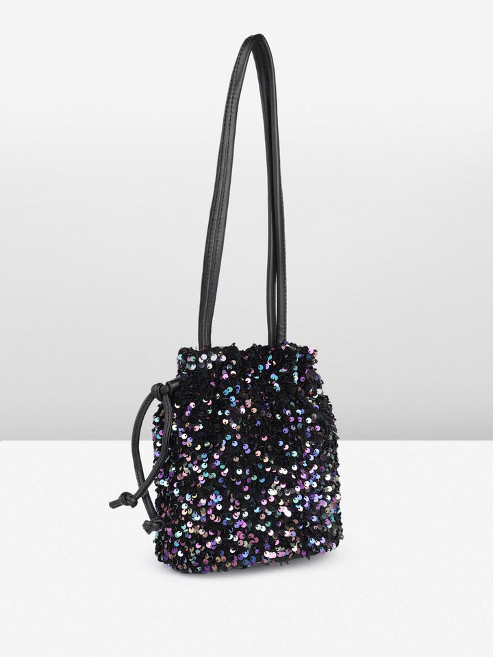 DressBerry Embellished Bucket Shoulder Bag
