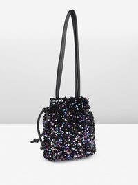 DressBerry Embellished Bucket Shoulder Bag