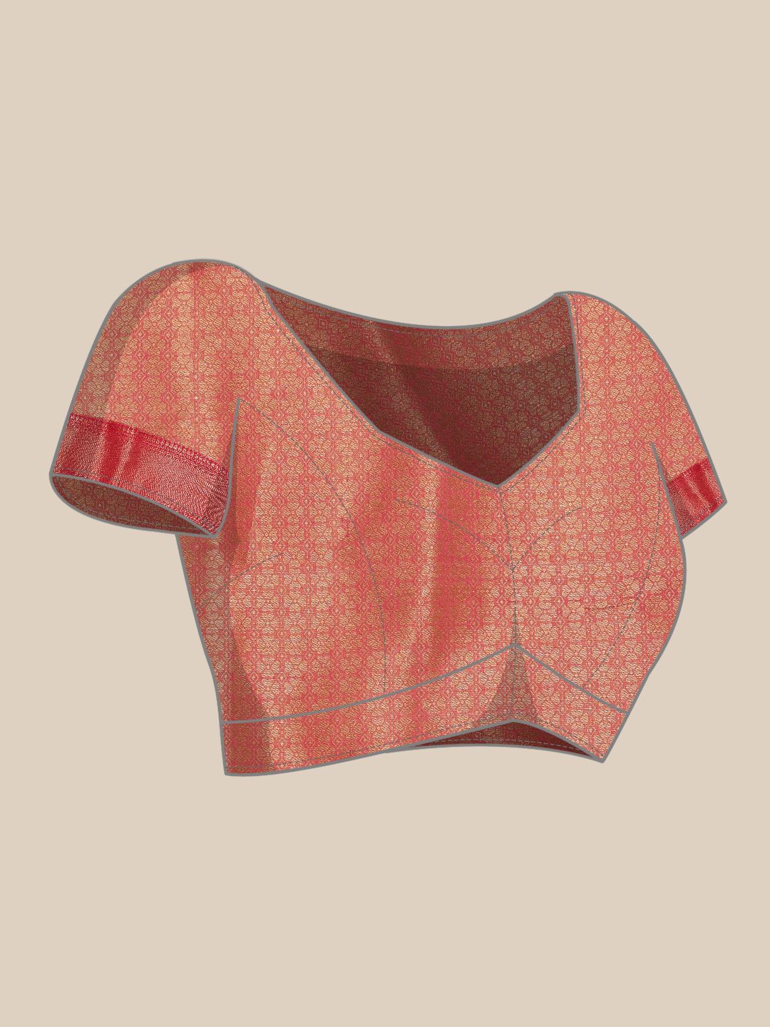 Silk Land Woven Floral Art Silk Chanderi Digital Print Saree