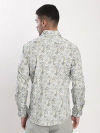 Bene Kleed Slim Fit Floral Printed Cotton Casual Shirt