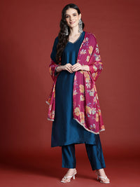 Anouk Regular Gotta Patti Kurta with Trousers & With Dupatta