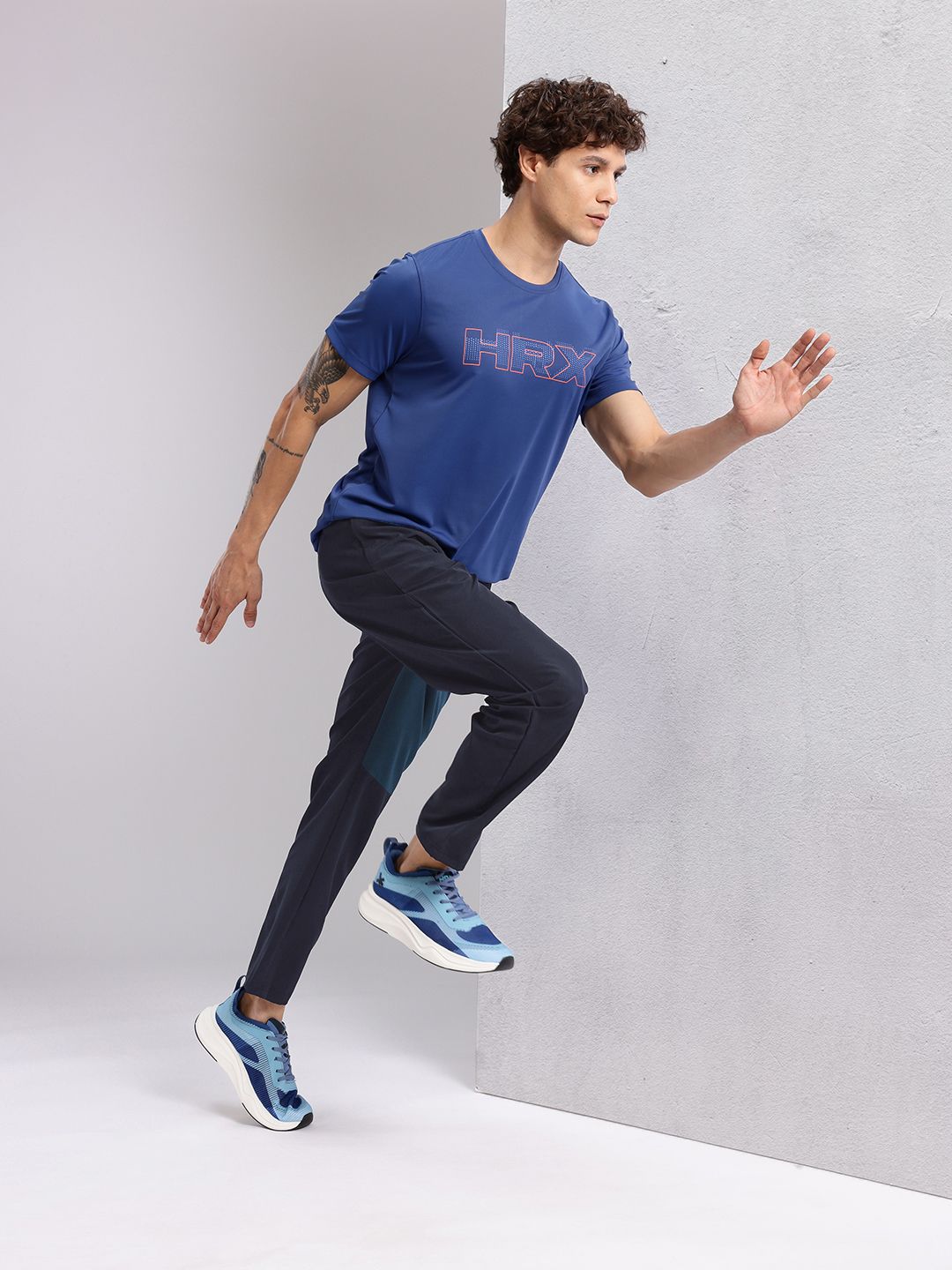 HRX by Hrithik Roshan Men Mid-Rise Running Track Pants