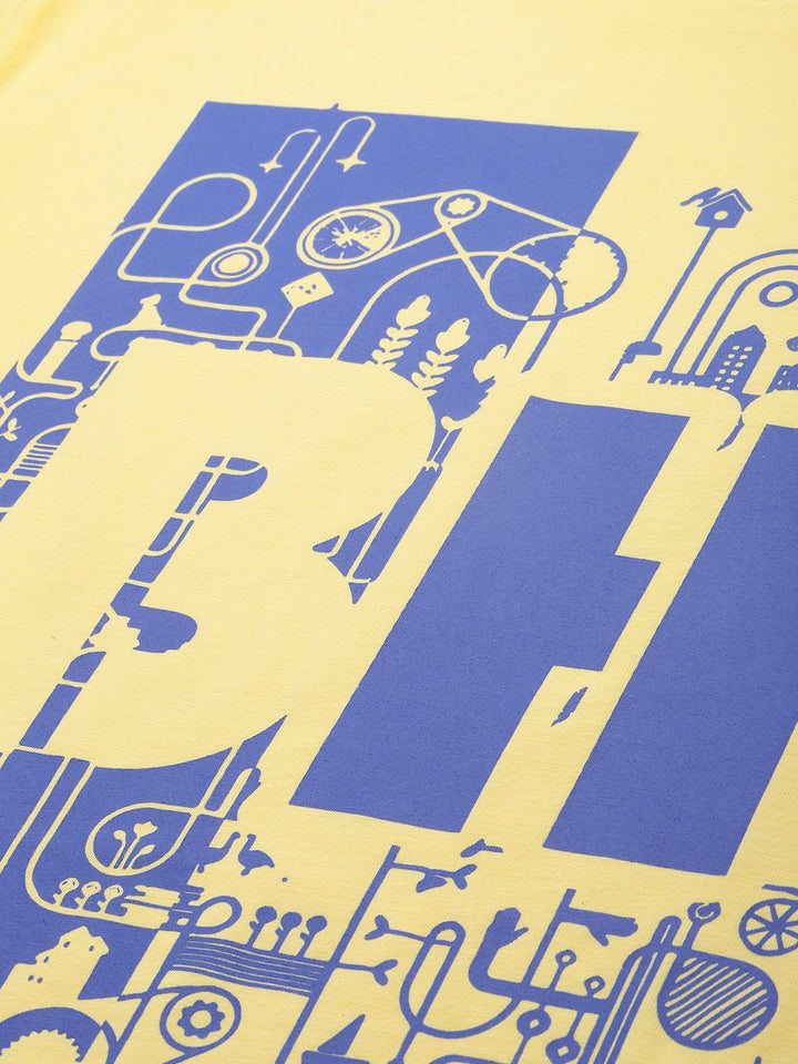 Being Human Typography Printed Pure Cotton T-shirt