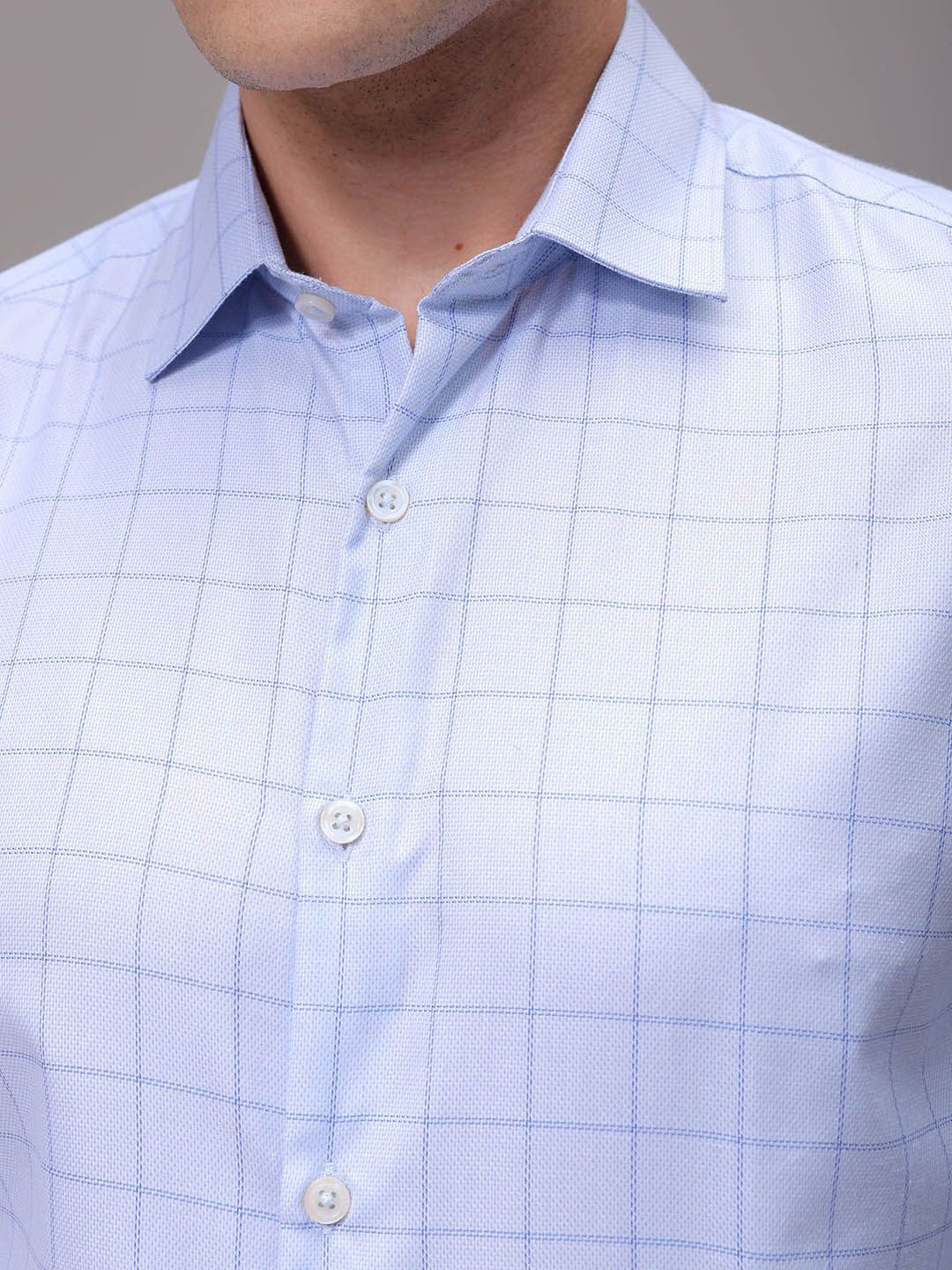 The Indian Garage Co. X Luxe Men Slim Fit Opaque Checked Formal Shirt
