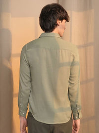 Campus Sutra Men Comfort Textured Opaque Casual Shirt