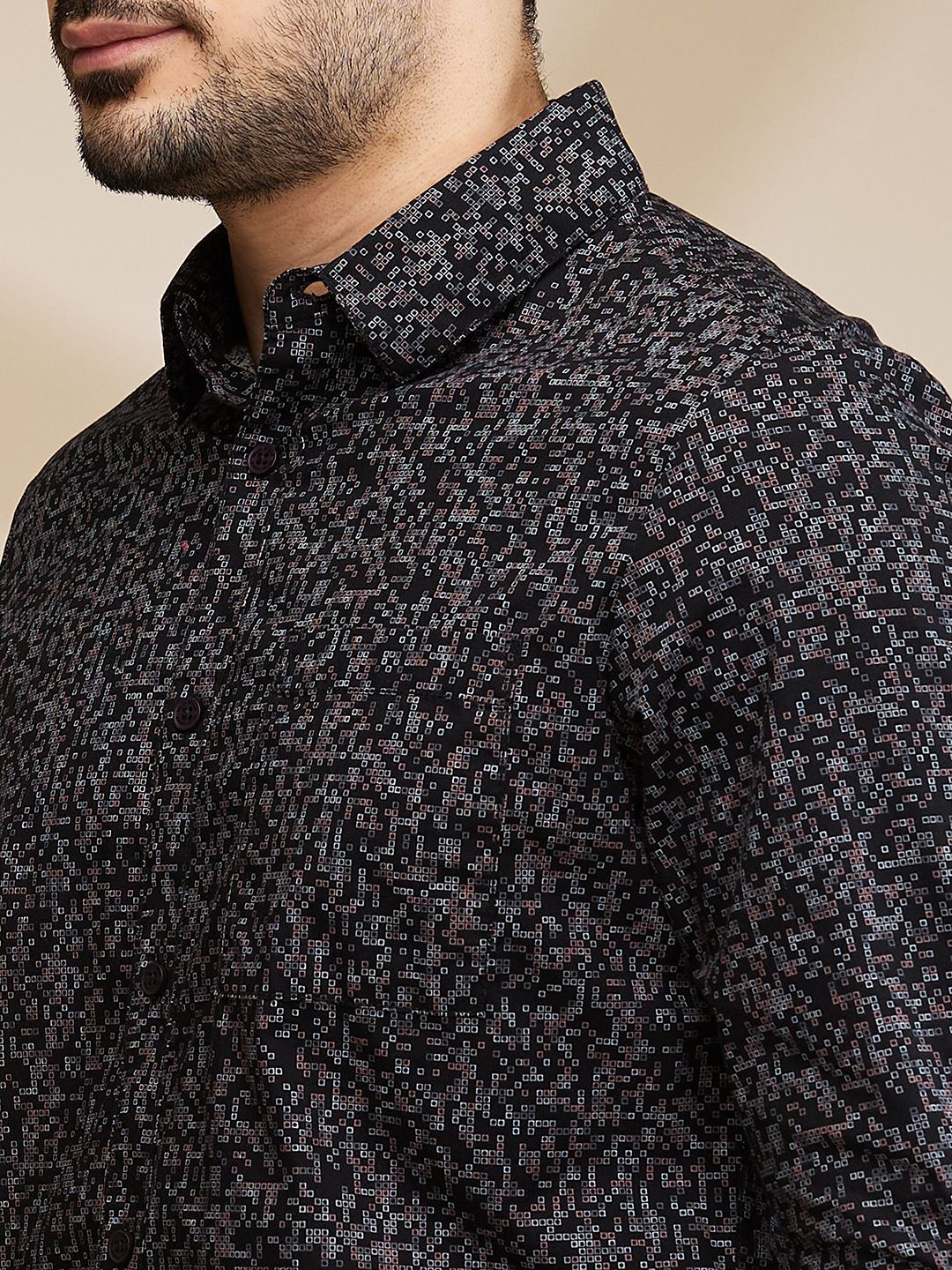 Being Human Men Slim Fit Floral Opaque Printed Casual Shirt
