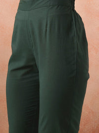 all about you Women Pure Cotton Shirt Kurta with Trousers