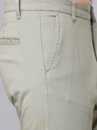 HIGHLANDER Men Olive Green Tapered Fit Chinos