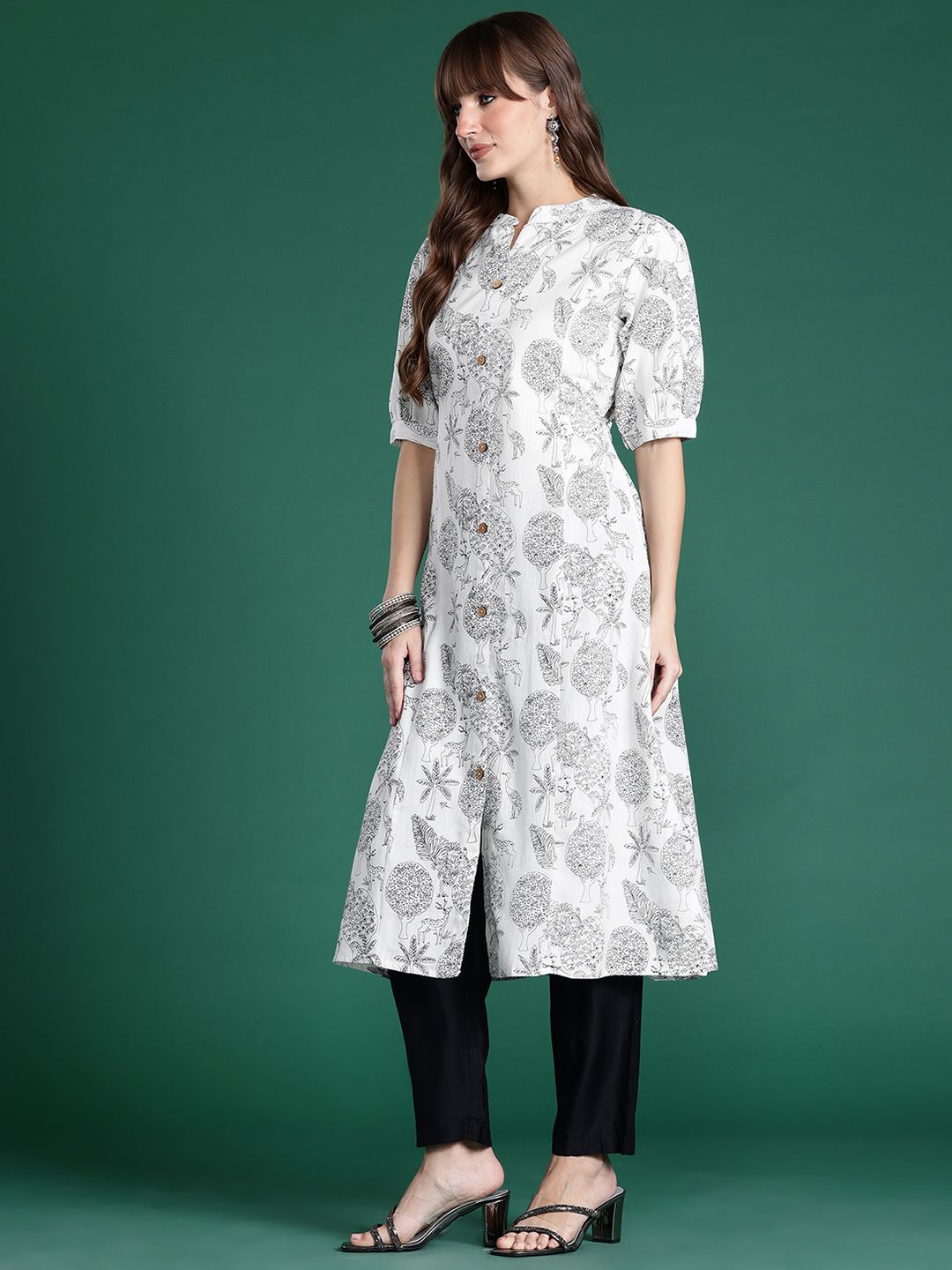 Indo Era Women Floral Printed Floral Kurta