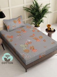Set Cadar Bujang KLOTTHE Floral Printed Pure Cotton 400 TC