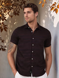 Thomas Scott Men Classic Slim Fit Horizontal Stripes Opaque Printed Casual Shirt